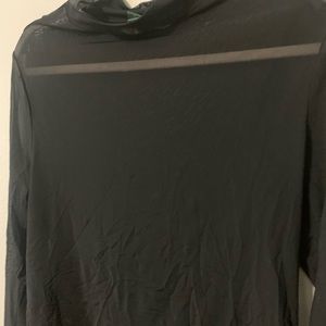 Black see through shirt